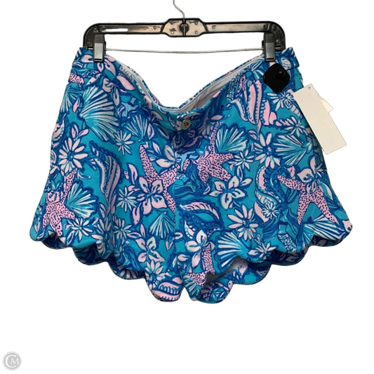Shorts Designer By Lilly Pulitzer In Blue & Pink, Size: 14