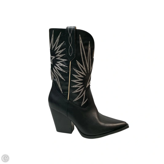 Boots Western By Oasis Society In Black & White, Size: 7