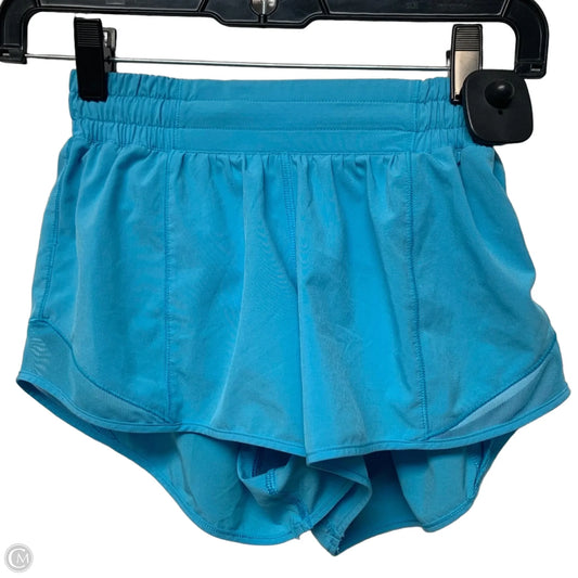 Athletic Shorts By Lululemon In Blue, Size: Xs