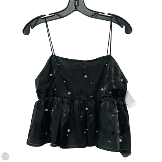 Top Sleeveless By Storia In Black & White, Size: Mp