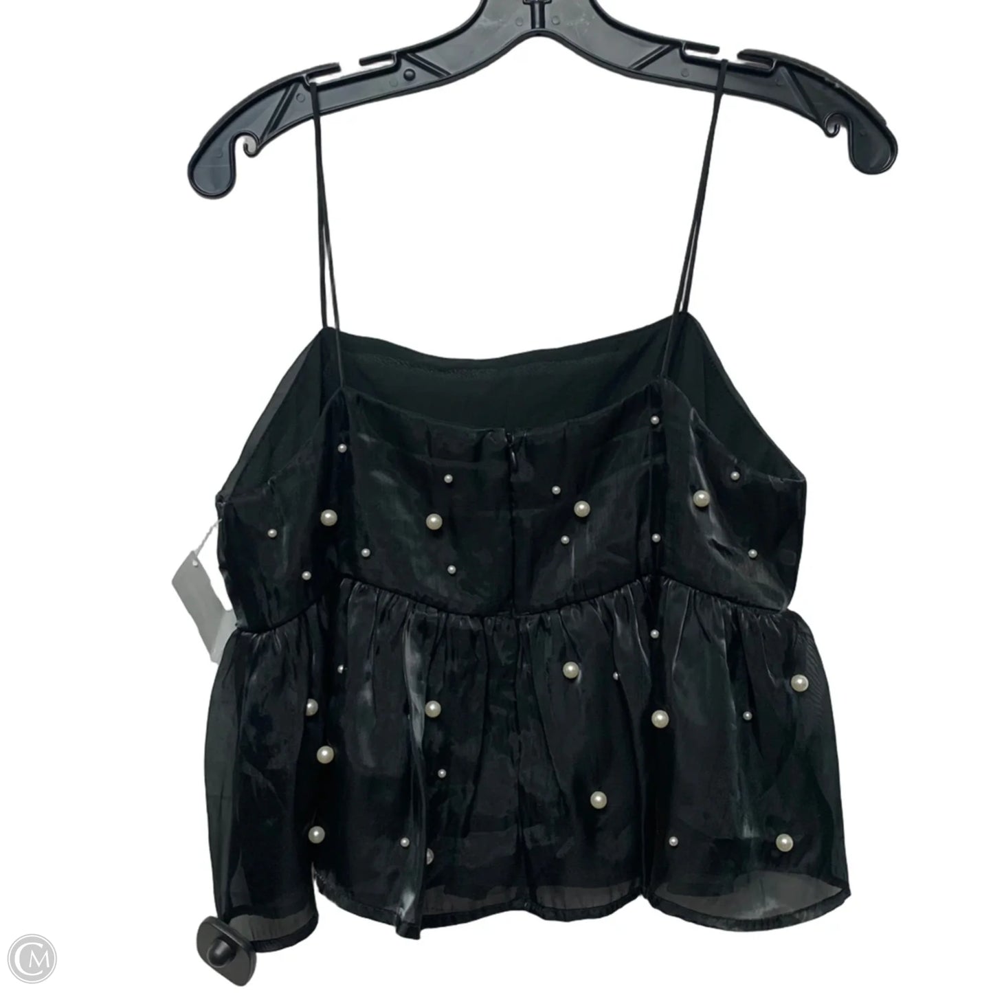 Top Sleeveless By Storia In Black & White, Size: Mp
