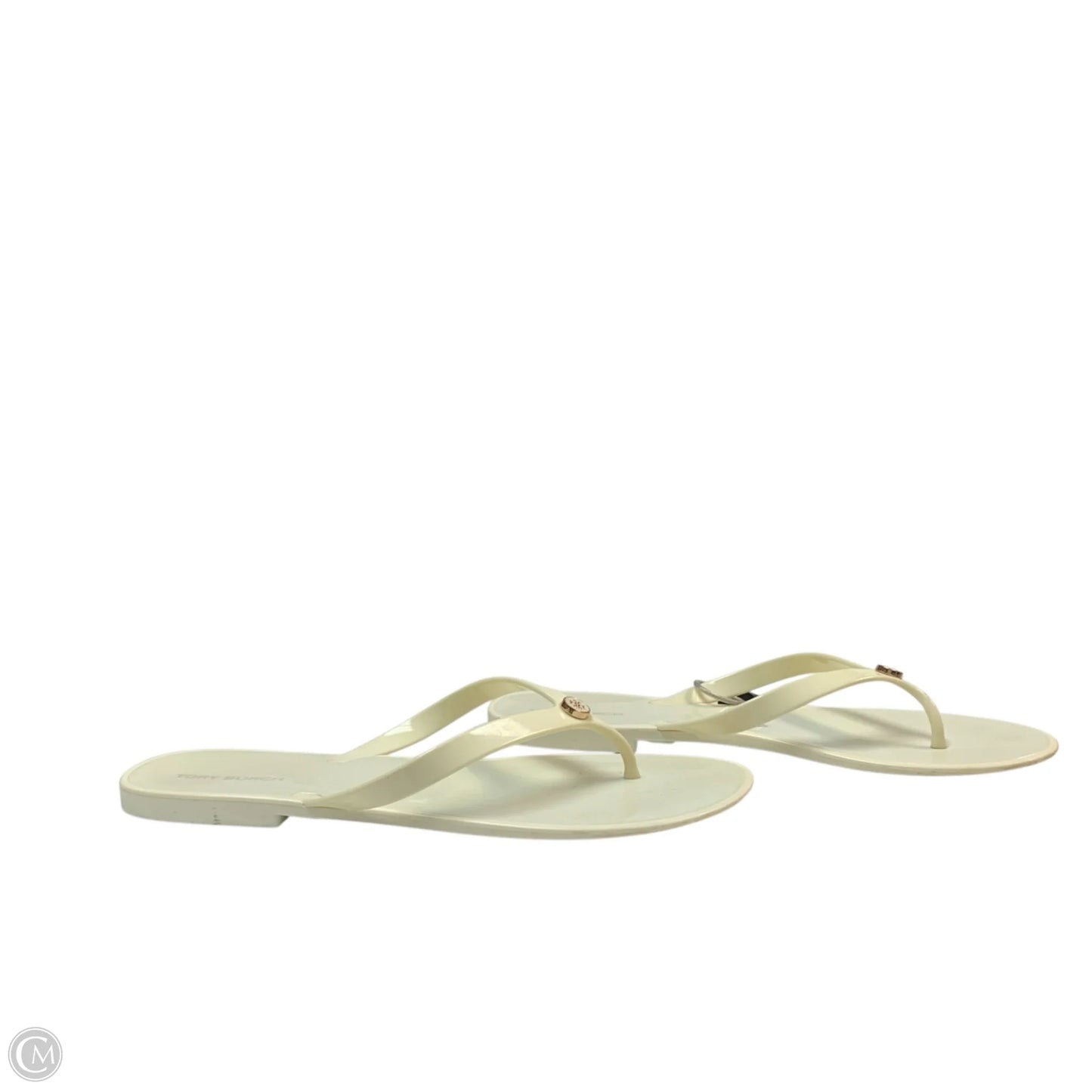 Sandals Designer By Tory Burch In Cream, Size: 10