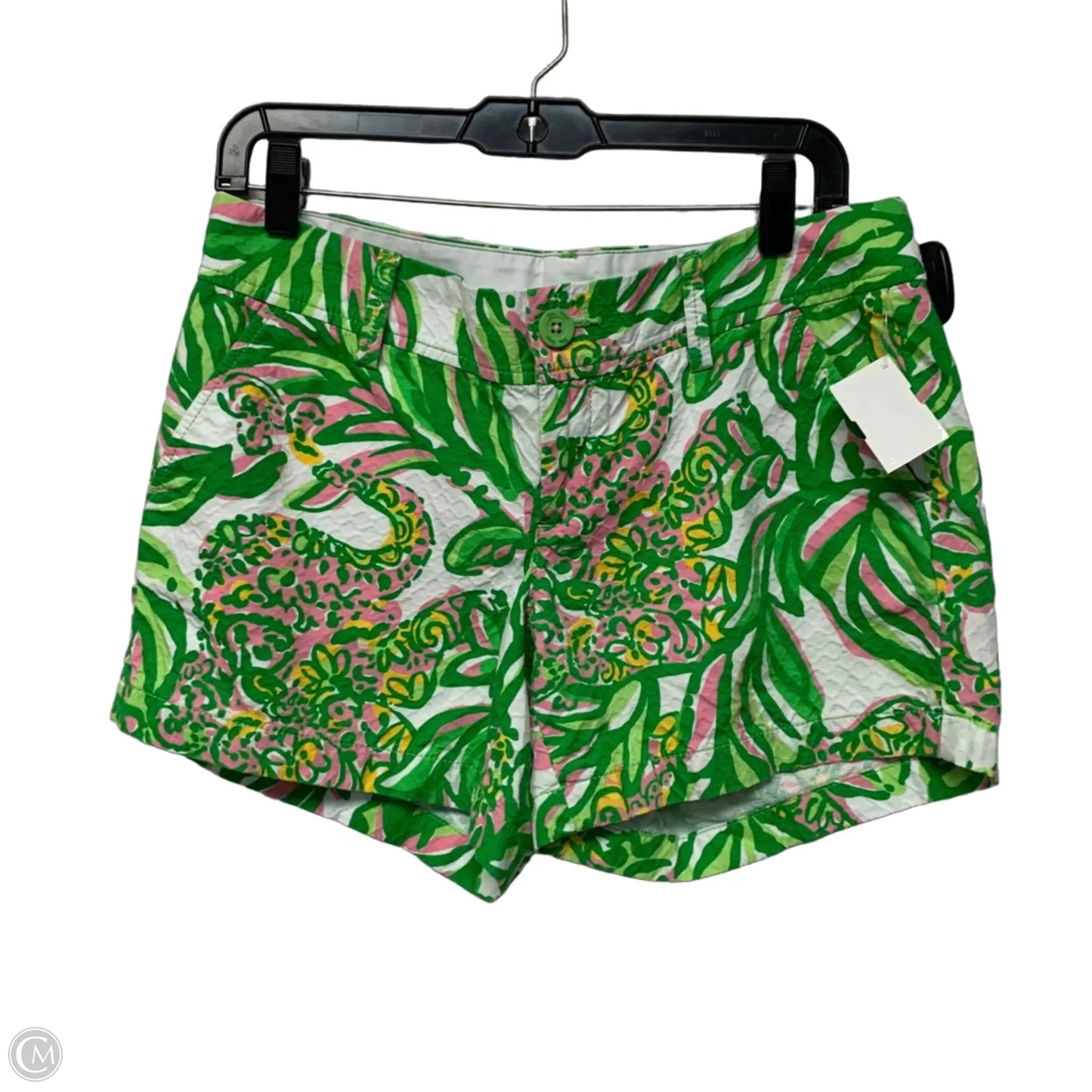 Shorts Designer By Lilly Pulitzer In Green & Pink, Size: 6