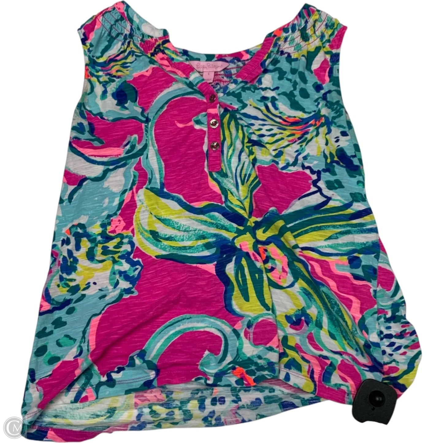 Top Sleeveless Designer By Lilly Pulitzer In Pink, Size: S