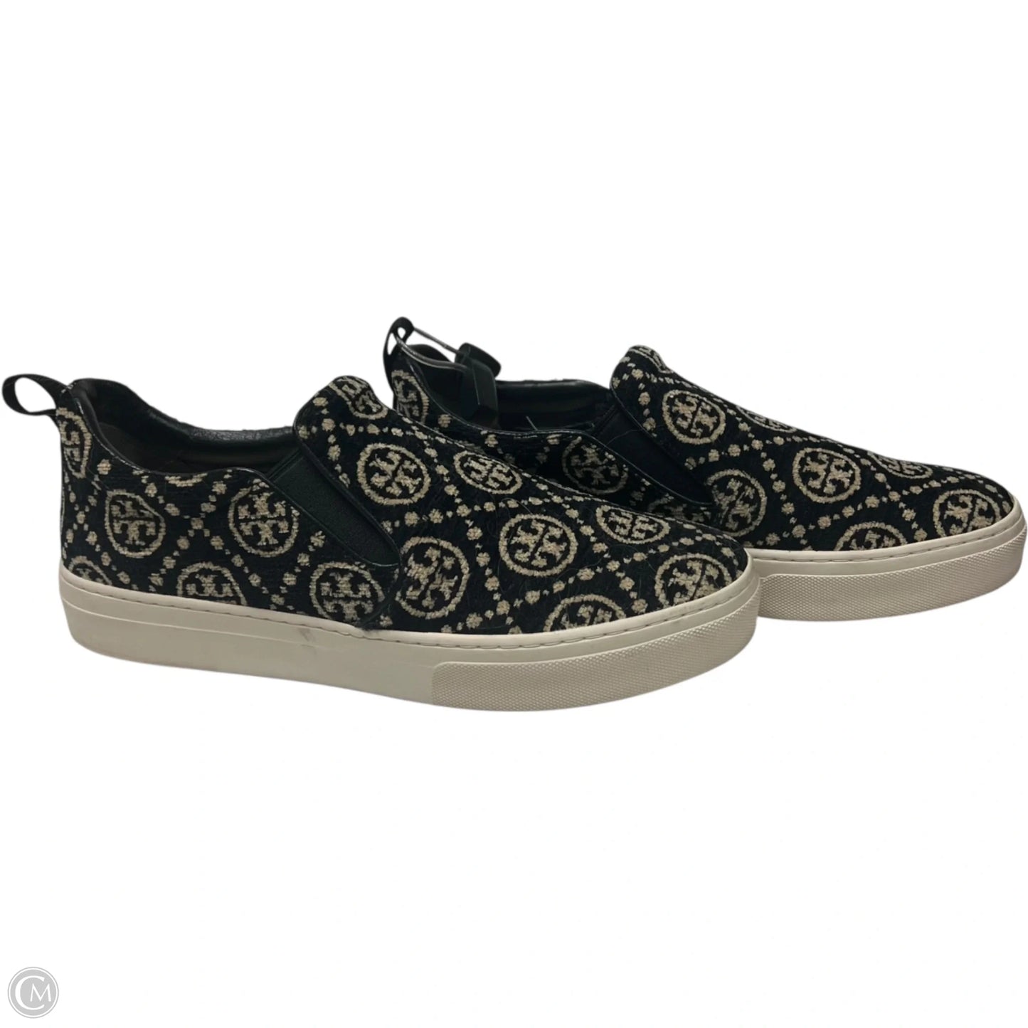 Shoes Designer By Tory Burch In Black & Cream, Size: 9