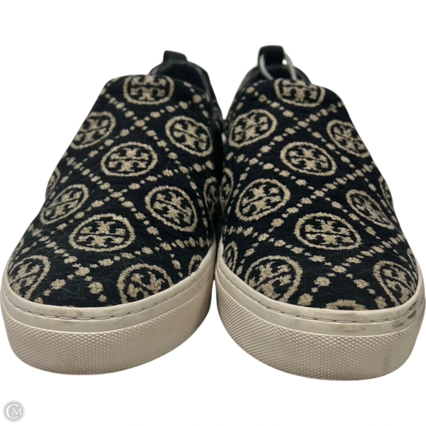 Shoes Designer By Tory Burch In Black & Cream, Size: 9
