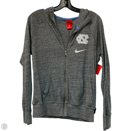 Athletic Jacket By Nike Apparel In Grey, Size: S