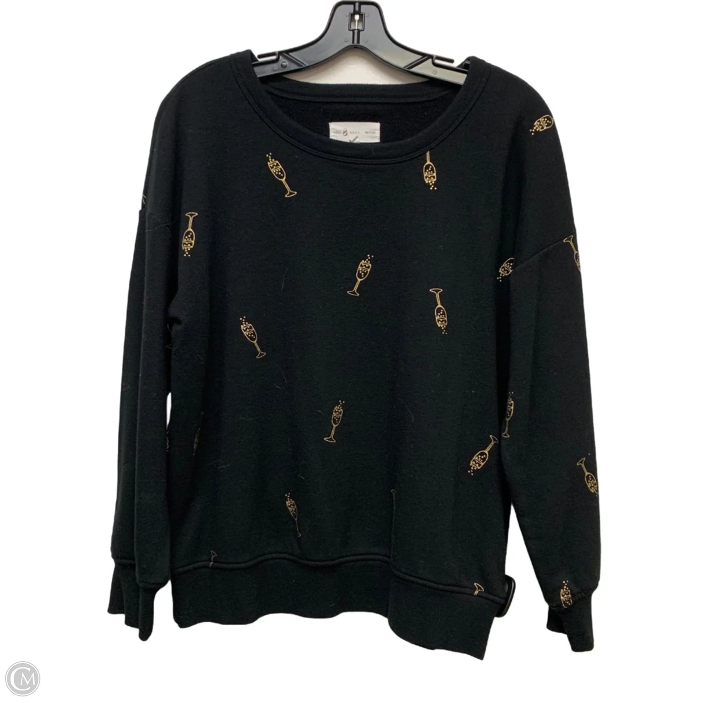 Sweatshirt Crewneck By Lou And Grey In Black, Size: Lp