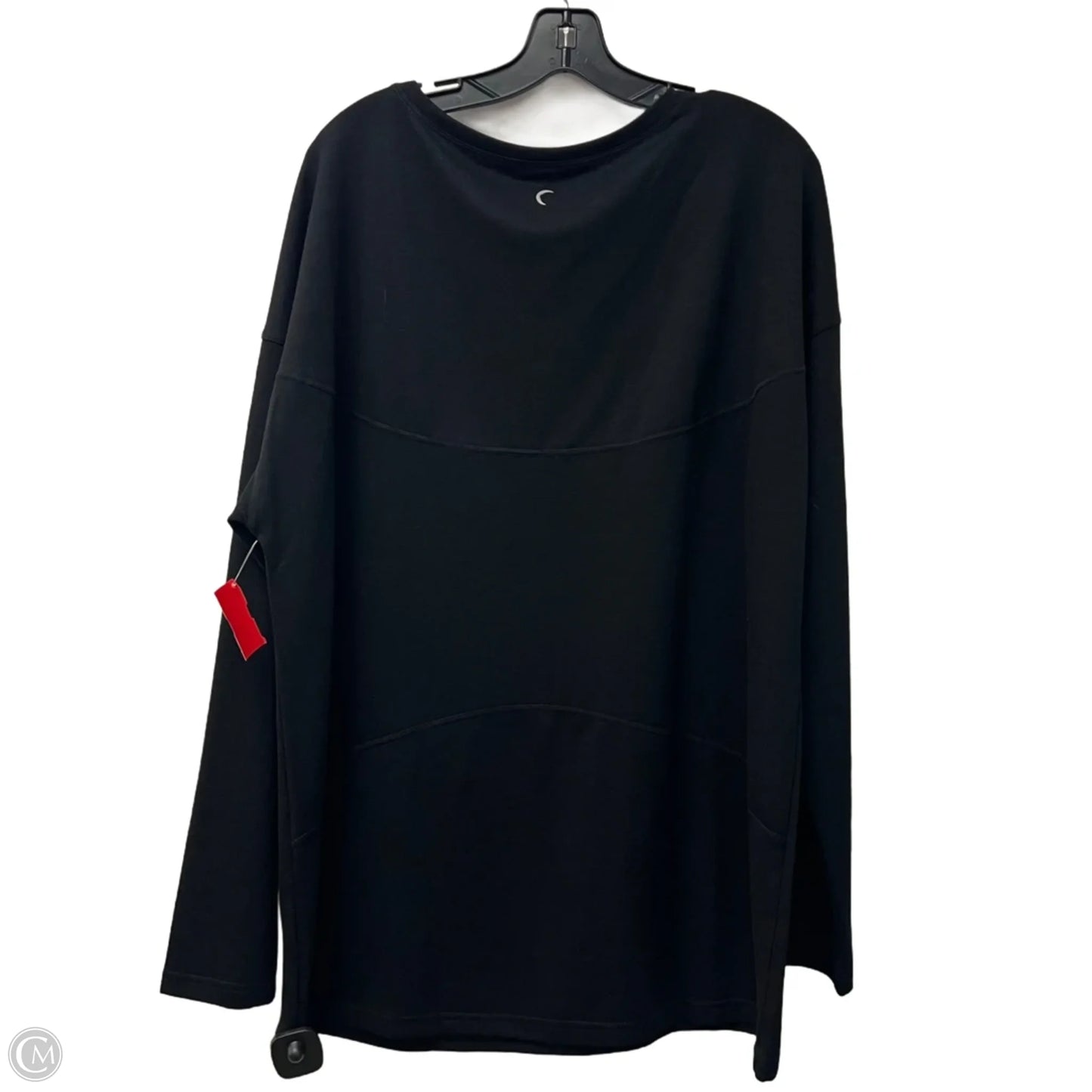 Athletic Top Long Sleeve Crewneck By Zyia In Black, Size: 3x
