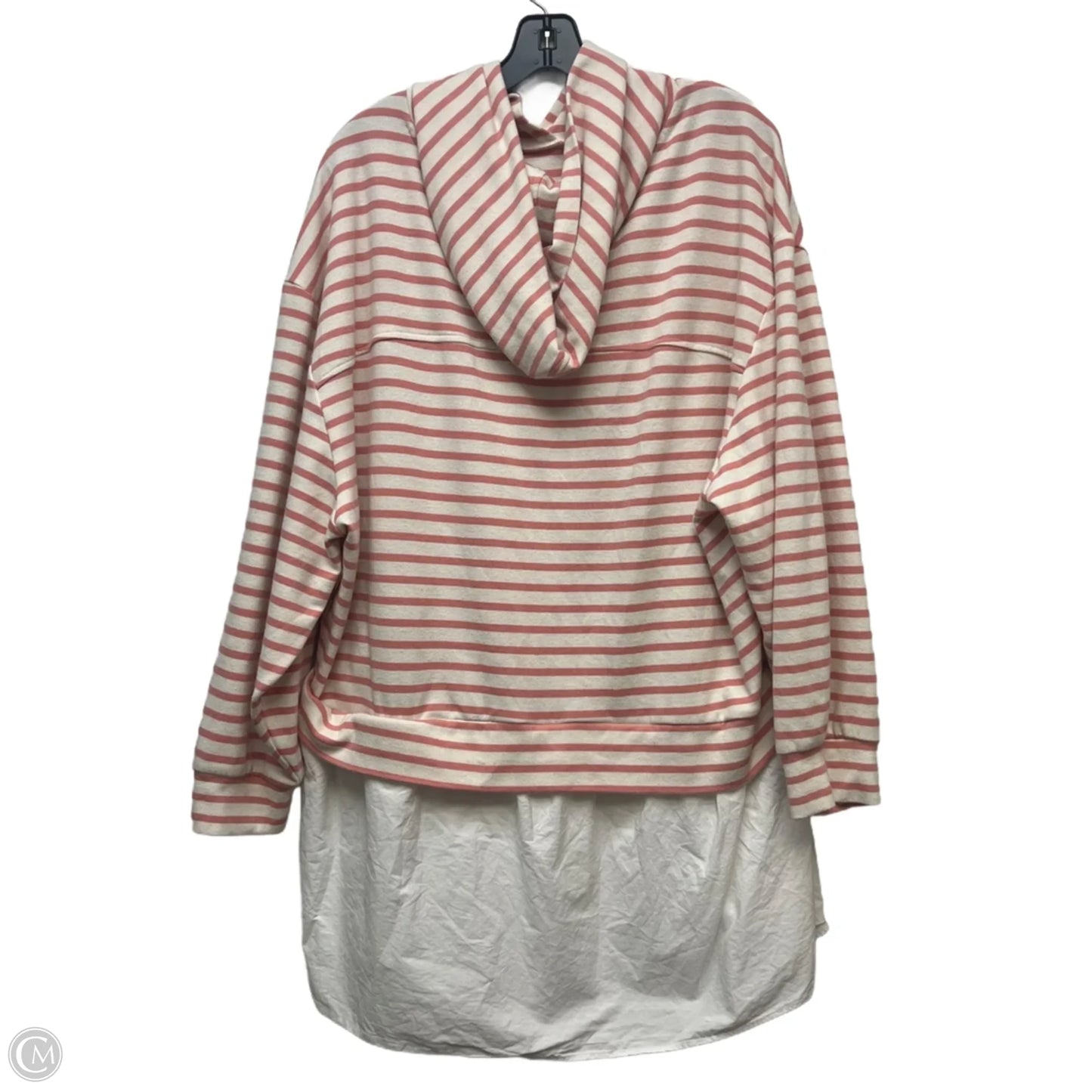 Sweatshirt Hoodie By Pilcro In Pink, Size: L