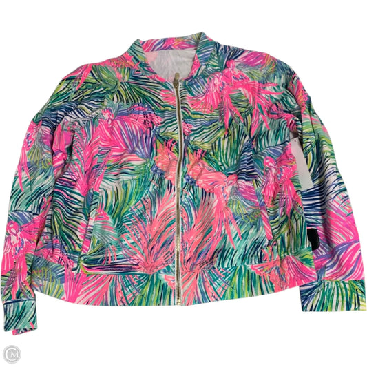 Sweatshirt Designer By Lilly Pulitzer In Green & Pink, Size: L