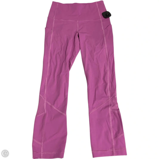 Athletic Leggings Capris By Lululemon In Purple, Size: Xs
