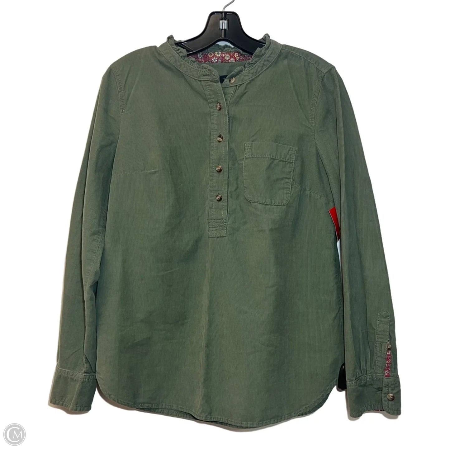Top Long Sleeve By Talbots In Green, Size: S