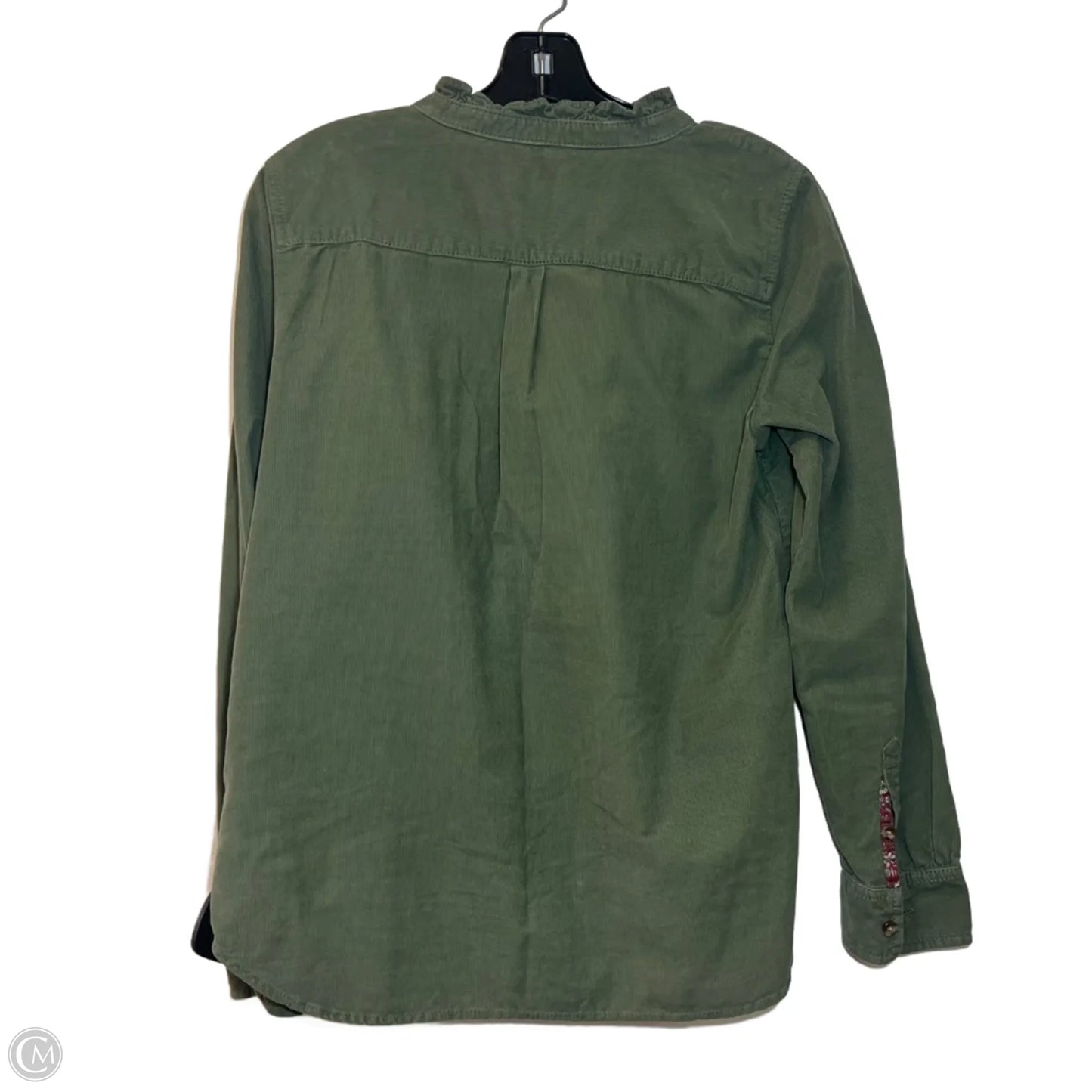 Top Long Sleeve By Talbots In Green, Size: S