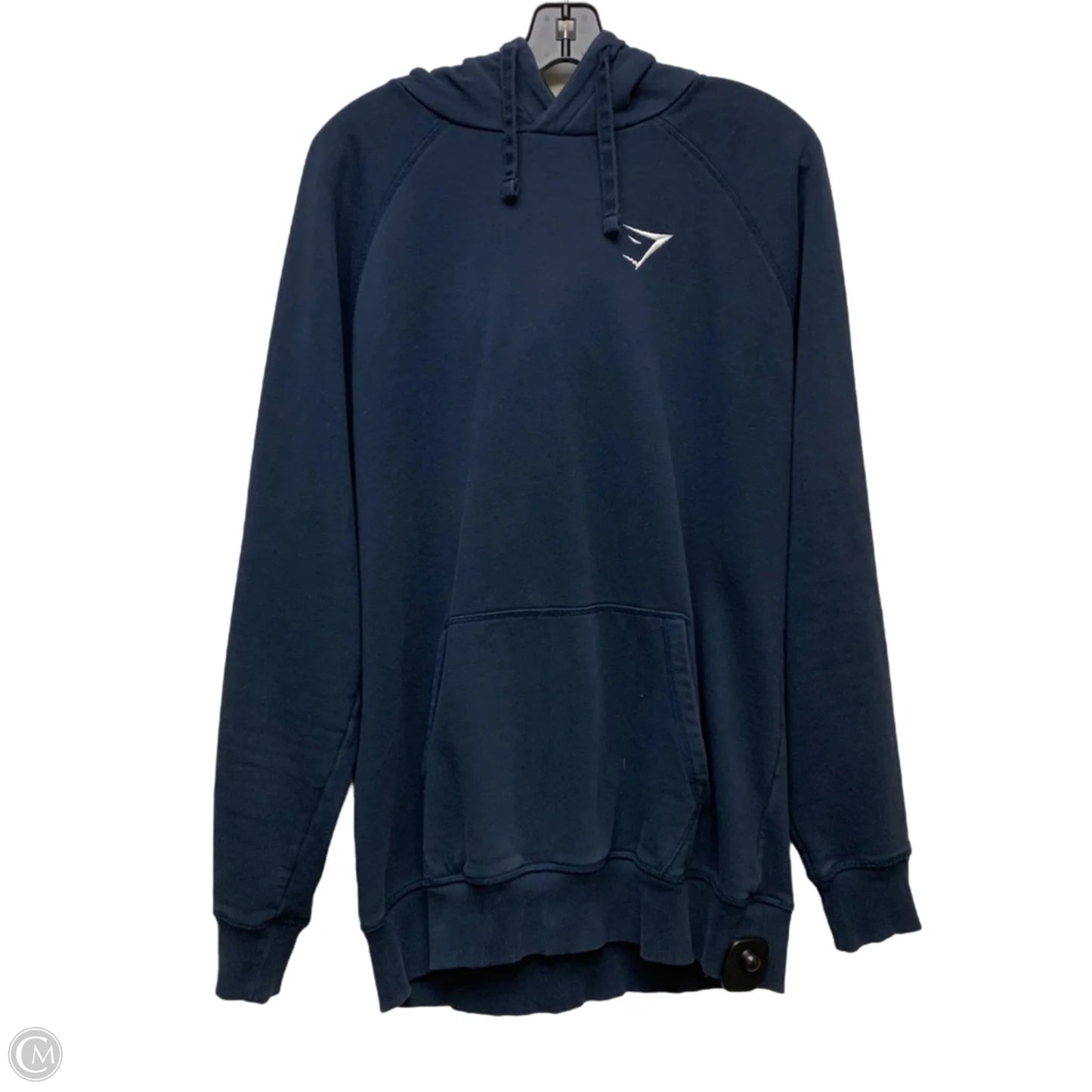 Sweatshirt Hoodie By Gym Shark In Blue, Size: L