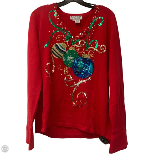 Sweater By Jack B Quick In Red, Size: Xl