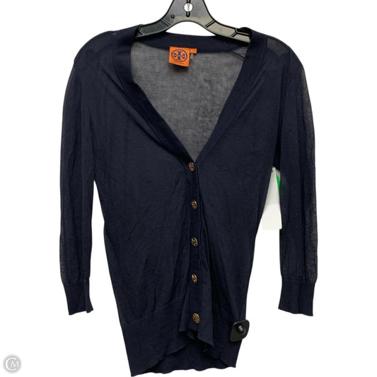 Cardigan Designer By Tory Burch In Navy, Size: S