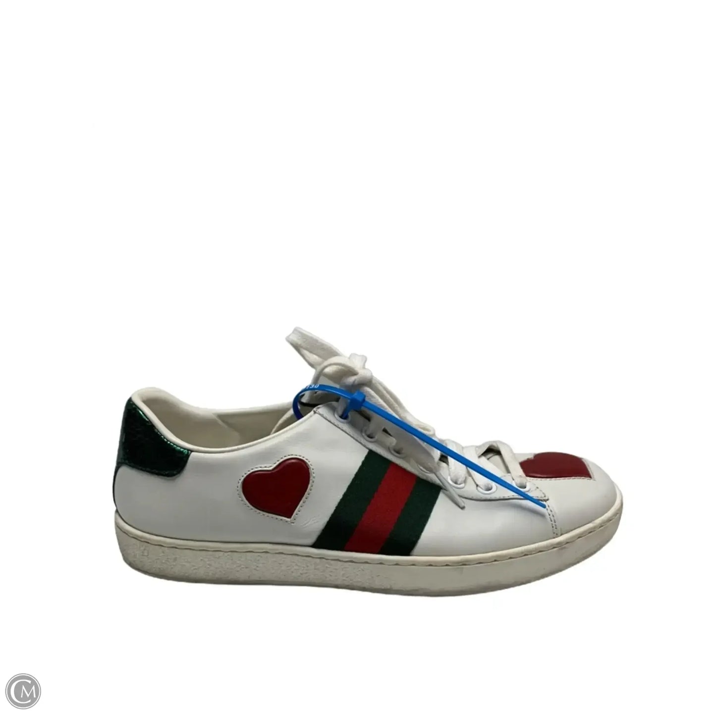 Shoes Luxury Designer By Gucci In White, Size: 7