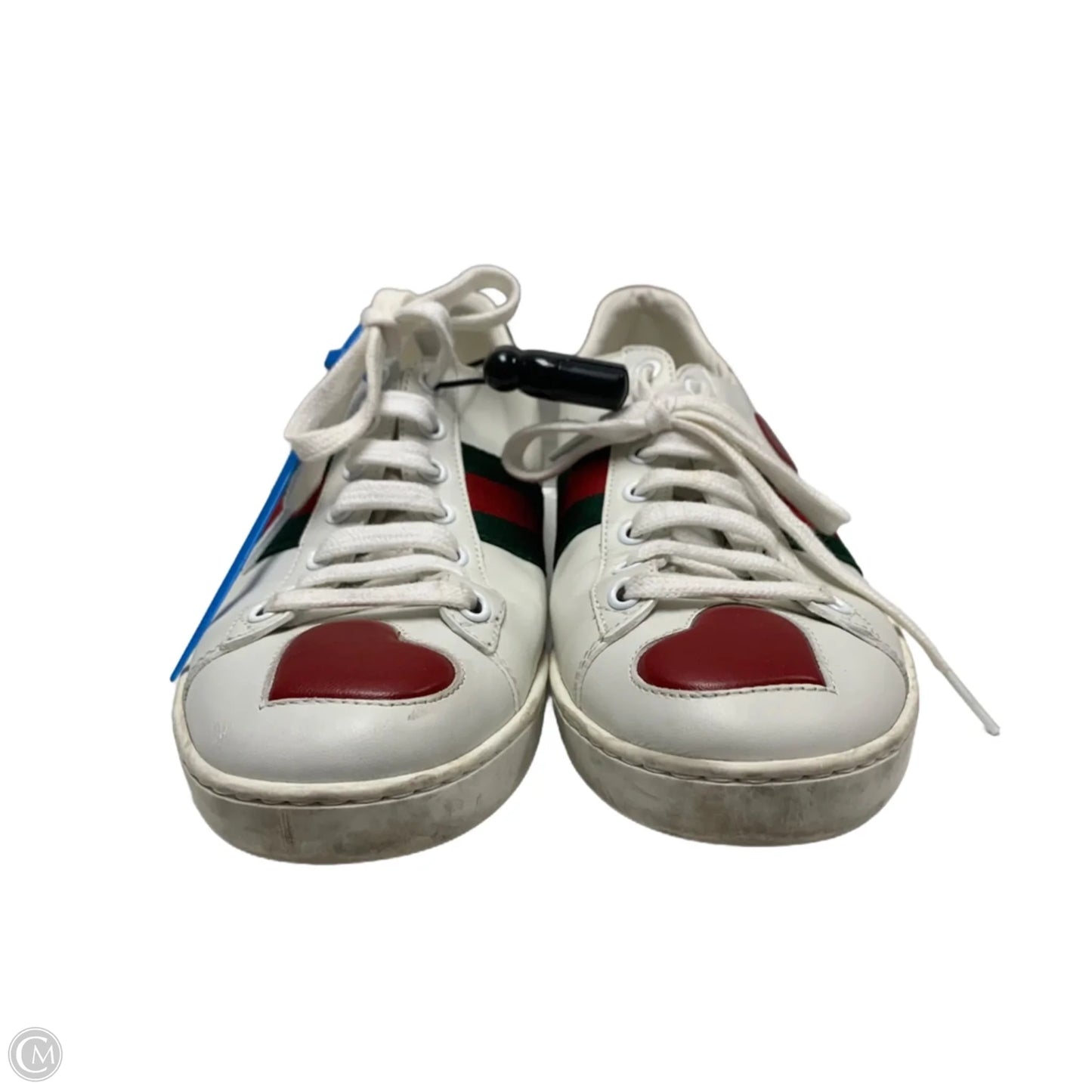 Shoes Luxury Designer By Gucci In White, Size: 7