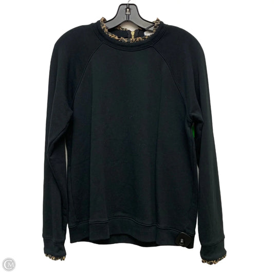 Sweatshirt Crewneck By J. Crew In Black, Size: L
