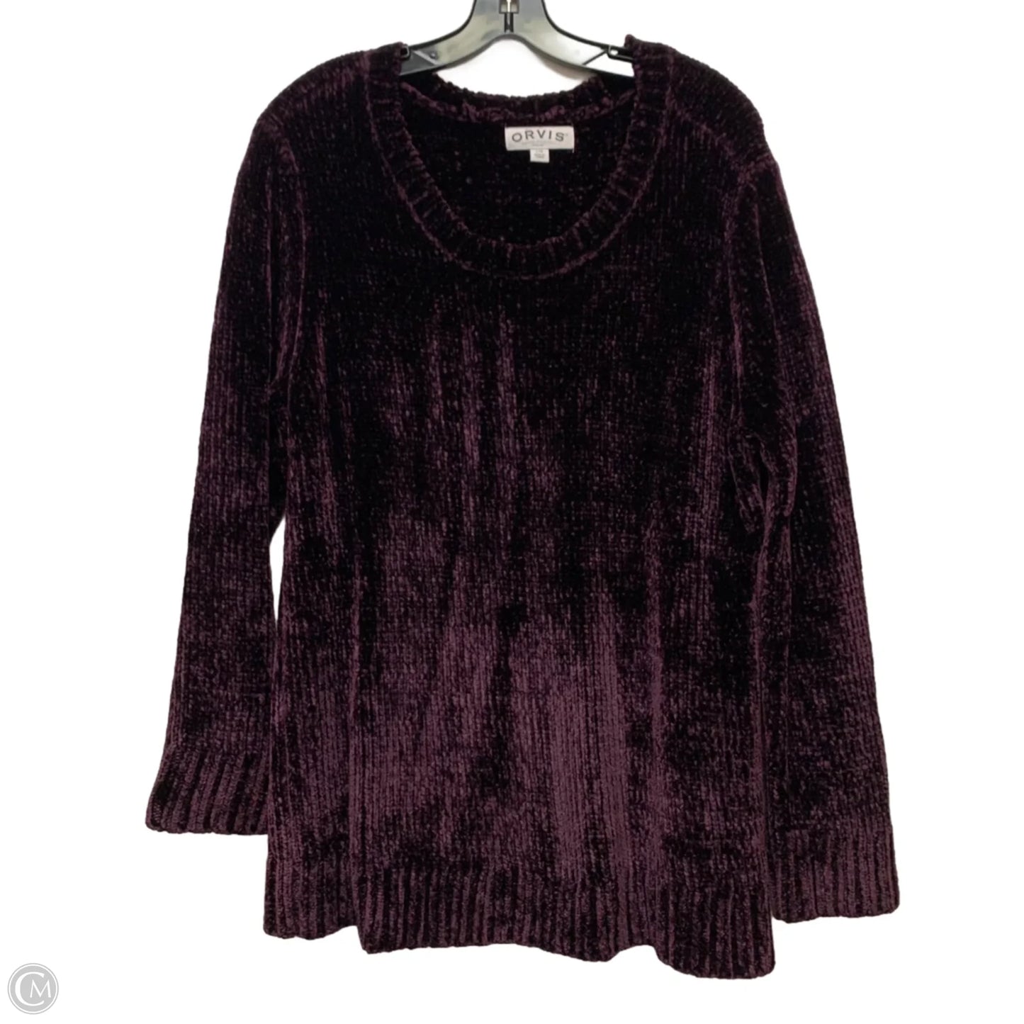 Sweater By Orvis In Purple, Size: L