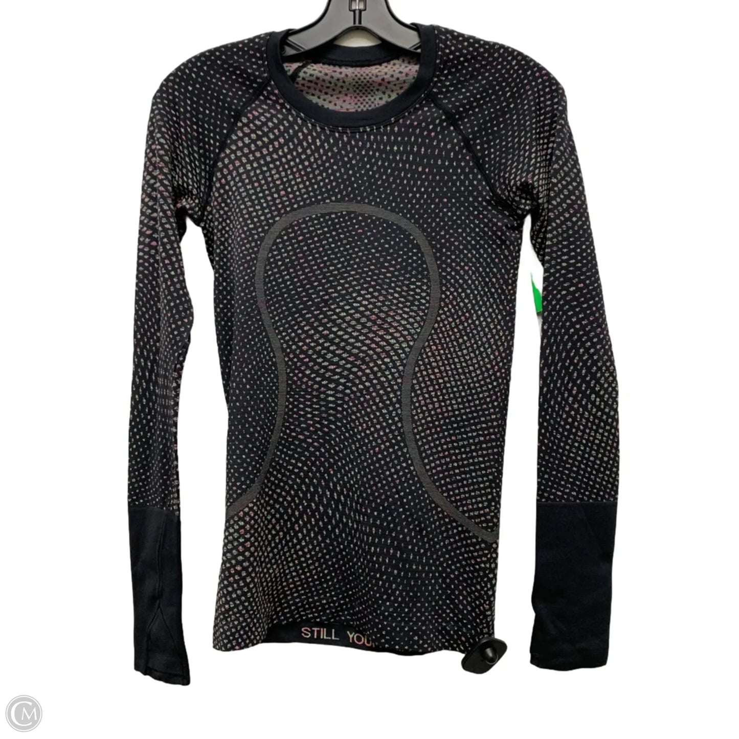 Athletic Top Long Sleeve Crewneck By Lululemon In Black, Size: Xs