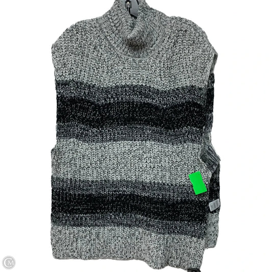 Vest Sweater By Elan In Grey, Size: M
