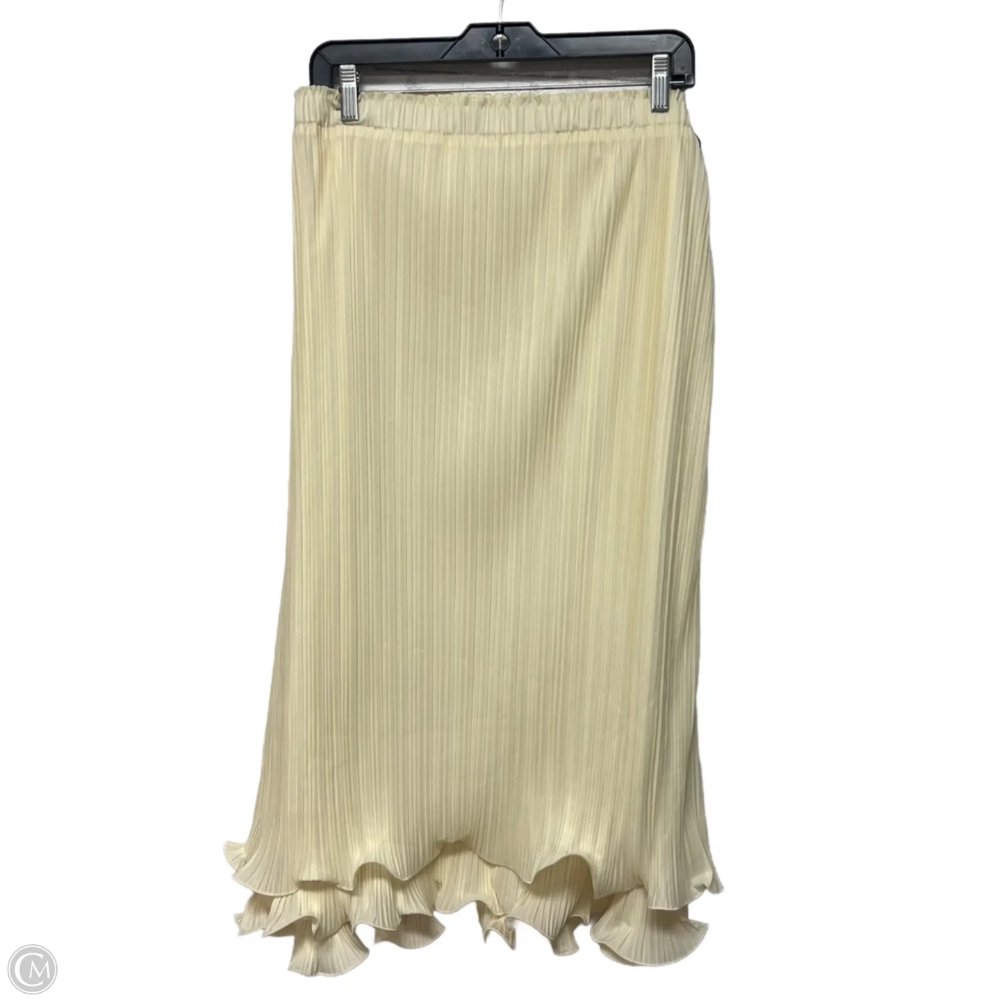 Skirt Midi By Anthropologie In Cream, Size: 2x
