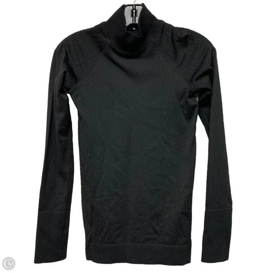 Athletic Top Long Sleeve Collar By Lululemon In Black, Size: Xs
