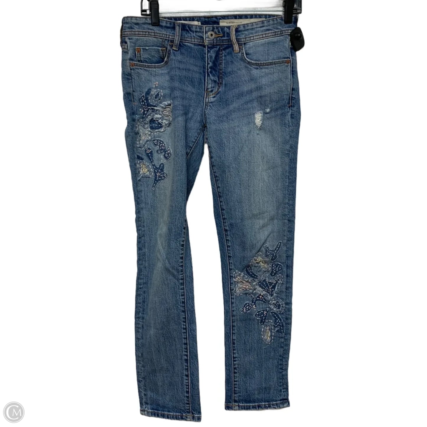 Jeans Straight By Pilcro In Blue Denim, Size: 2