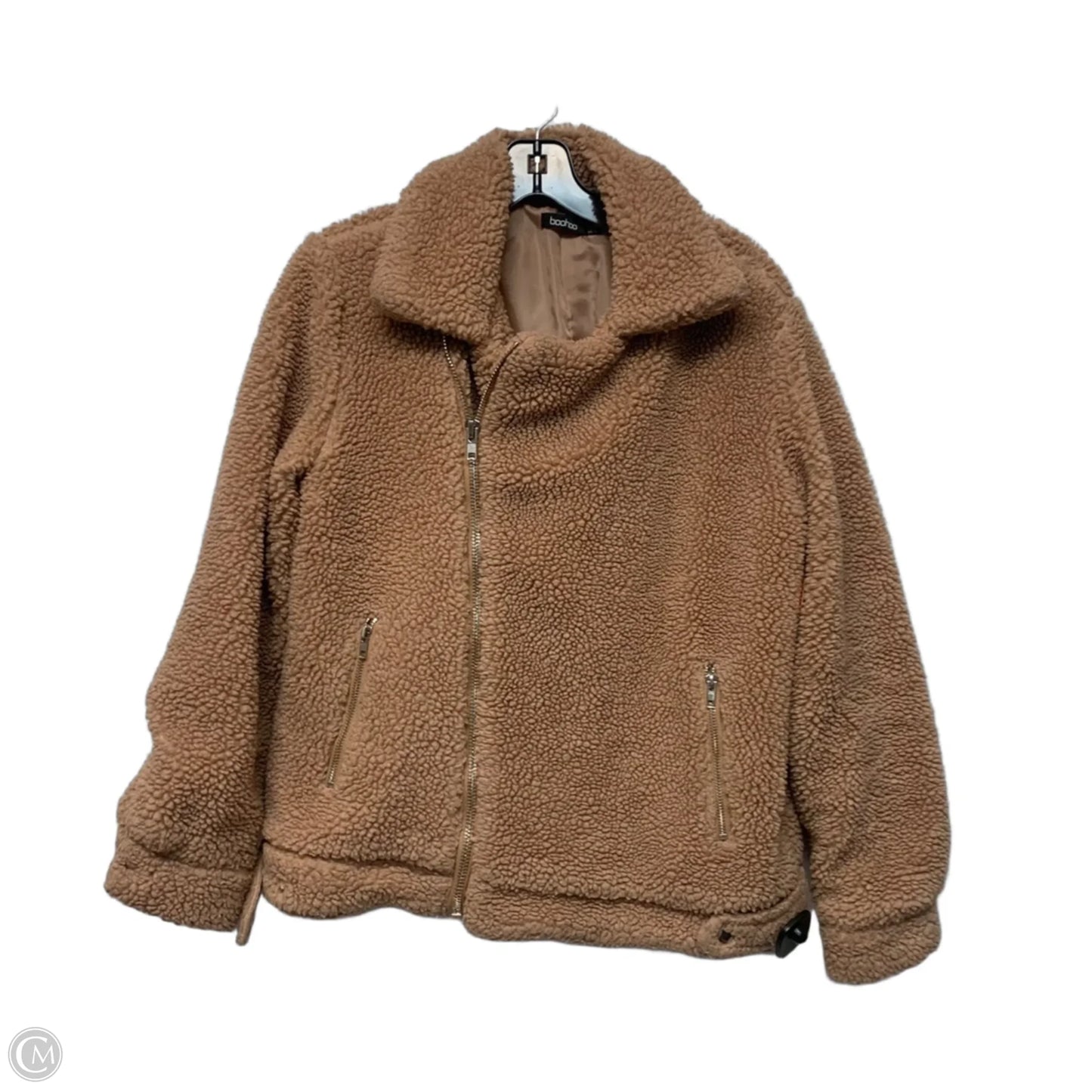 Jacket Faux Fur & Sherpa By Boohoo Boutique In Brown, Size: S