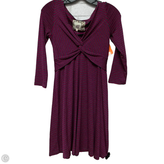 Dress Casual Midi By Anthropologie In Striped Pattern, Size: Xs