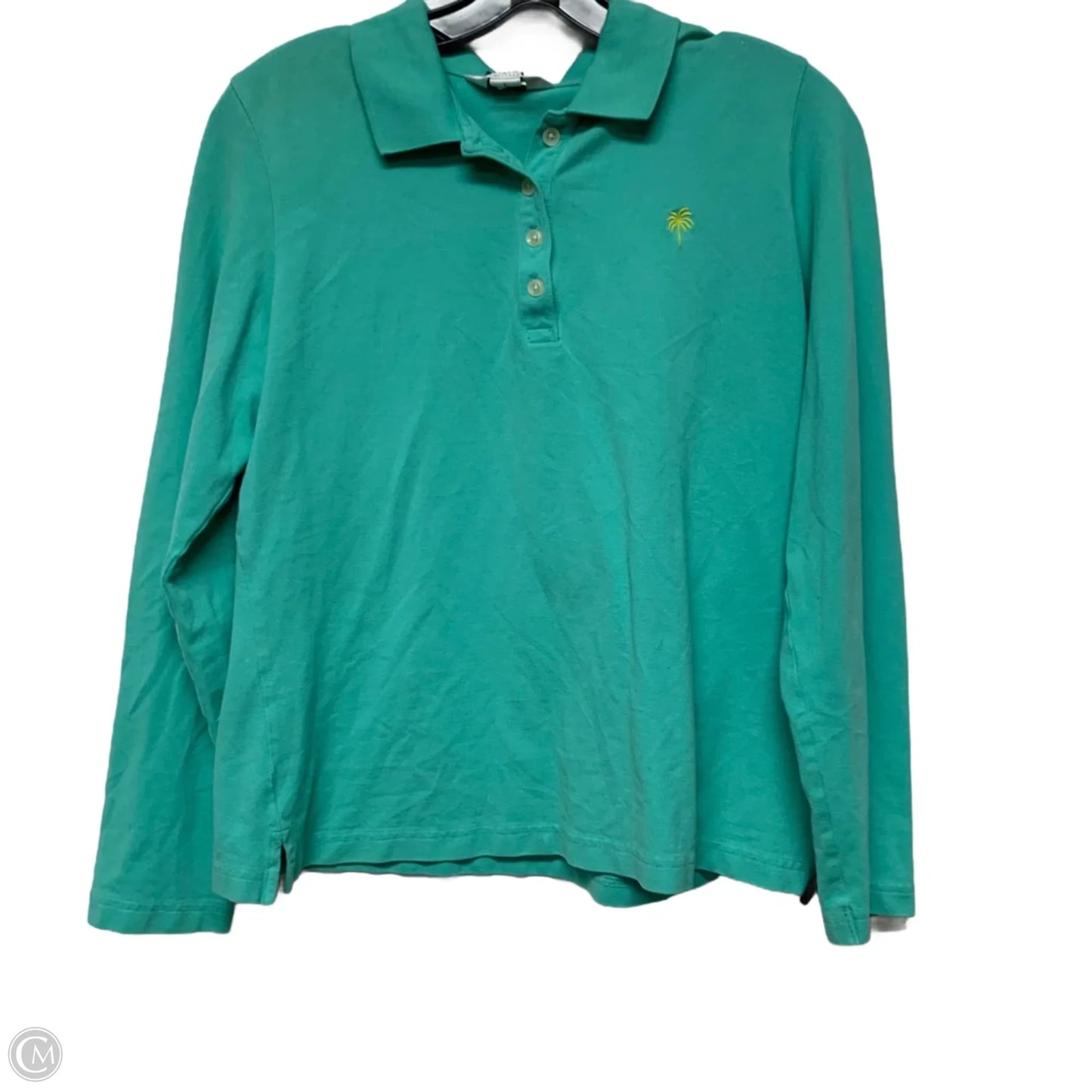 Top Long Sleeve Designer By Lilly Pulitzer In Blue, Size: L