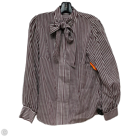 Top Long Sleeve By Maeve In Striped Pattern, Size: S