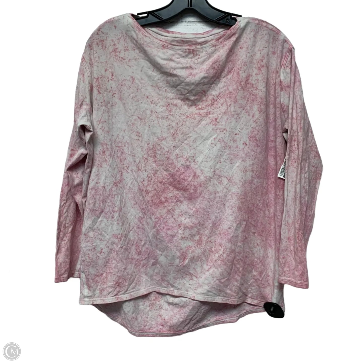 Athletic Top Long Sleeve Collar By Lululemon In Pink, Size: Xl