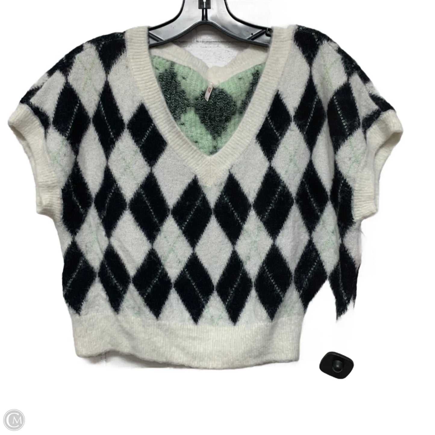 Sweater Short Sleeve By Free People In White, Size: Xs