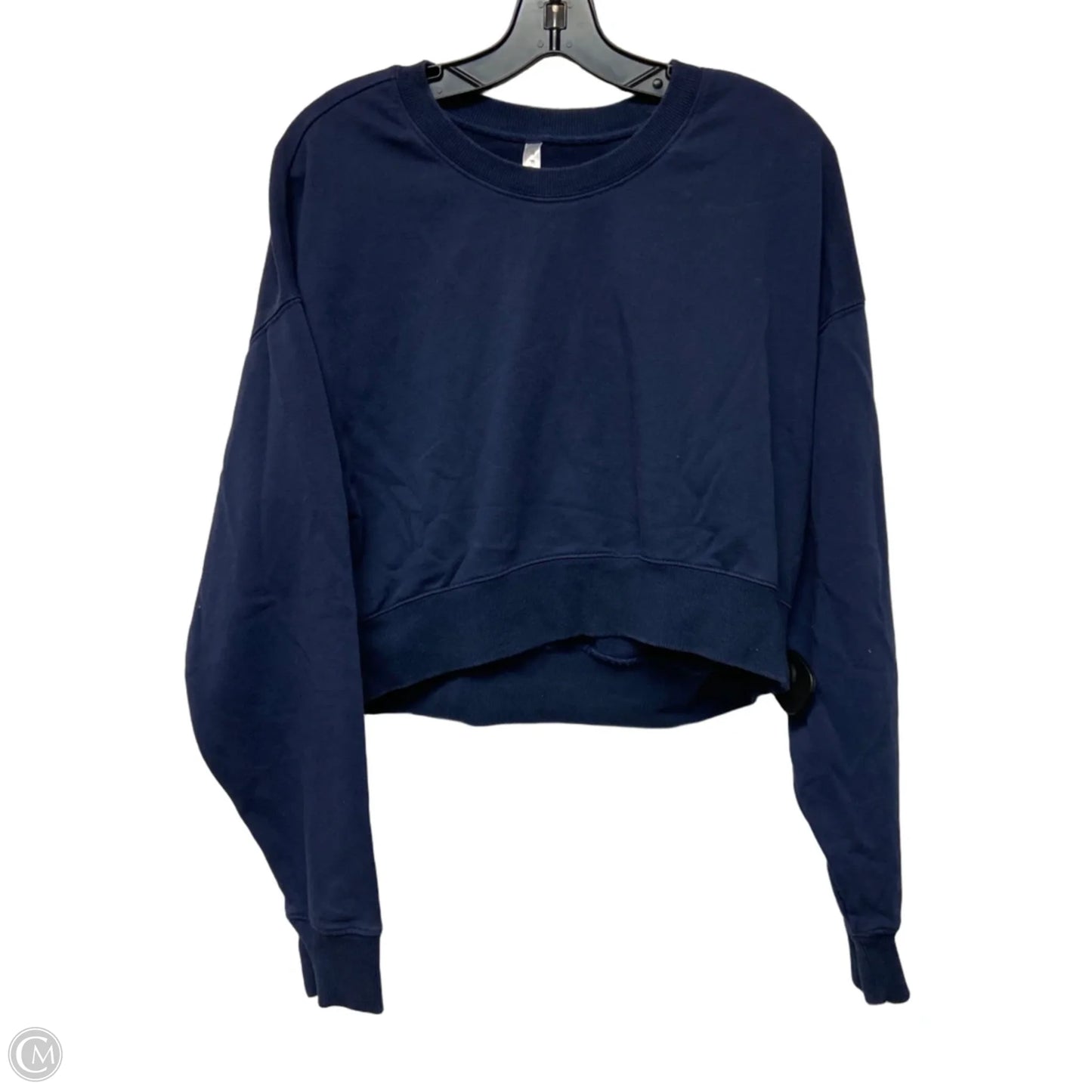Sweatshirt Crewneck By Fabletics In Navy, Size: M