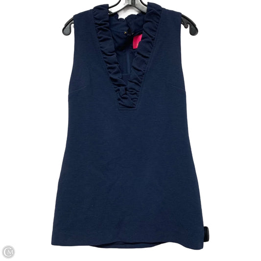 Dress Designer By Lilly Pulitzer In Navy, Size: L