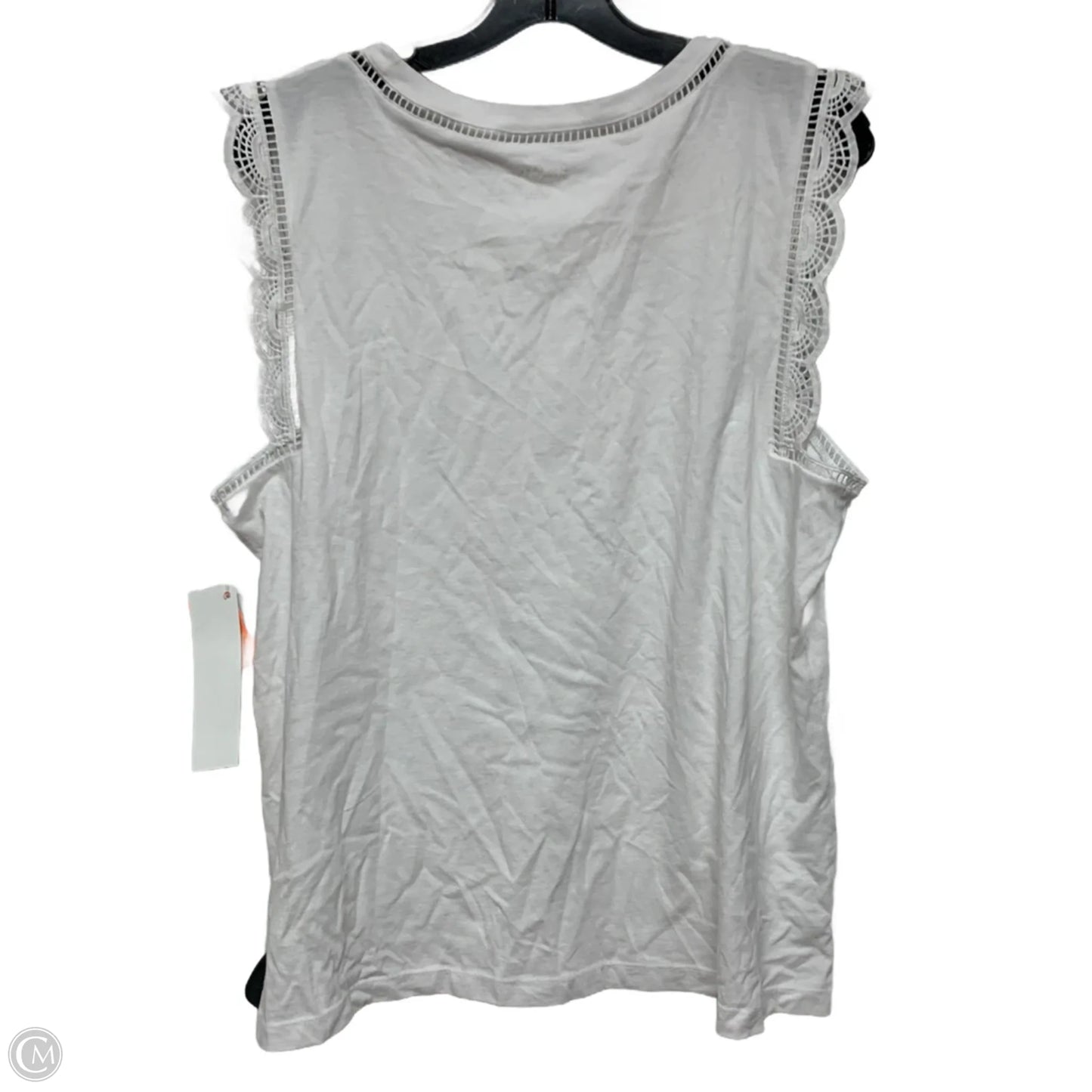 Top Sleeveless Designer By Lilly Pulitzer In White, Size: Xl