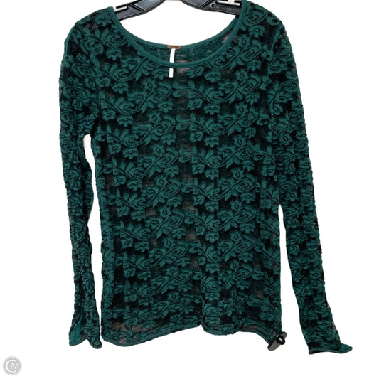 Top Long Sleeve By Free People In Green, Size: M