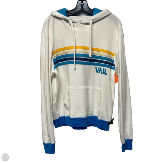 Sweatshirt Hoodie By Vail In Cream, Size: L