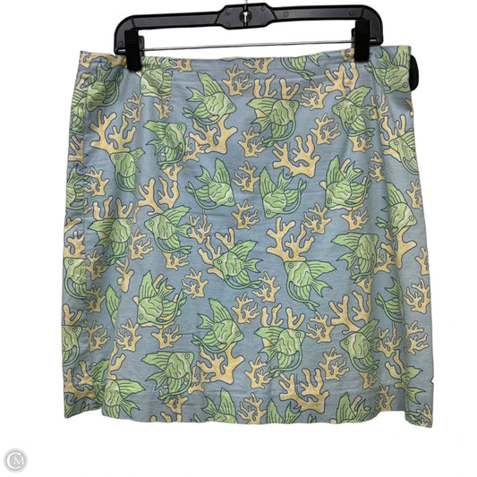 Skirt Mini & Short By Vineyard Vines In Blue & Green, Size: S