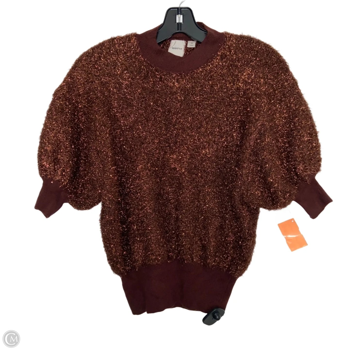 Sweater Short Sleeve By Maeve In Brown, Size: Xs
