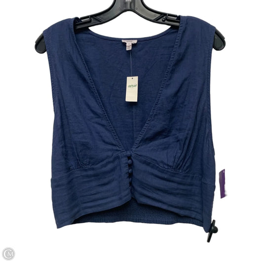 Top Sleeveless By Aerie In Blue, Size: L