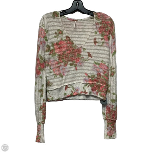 Sweater By Free People In Floral Print, Size: S