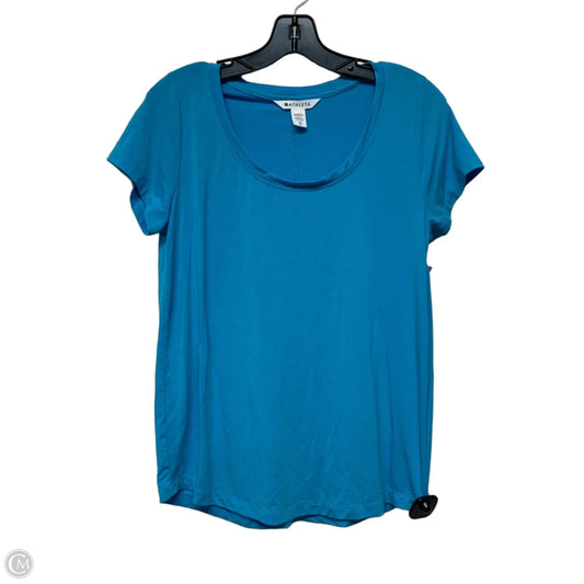 Athletic Top Short Sleeve By Athleta In Blue, Size: Xs