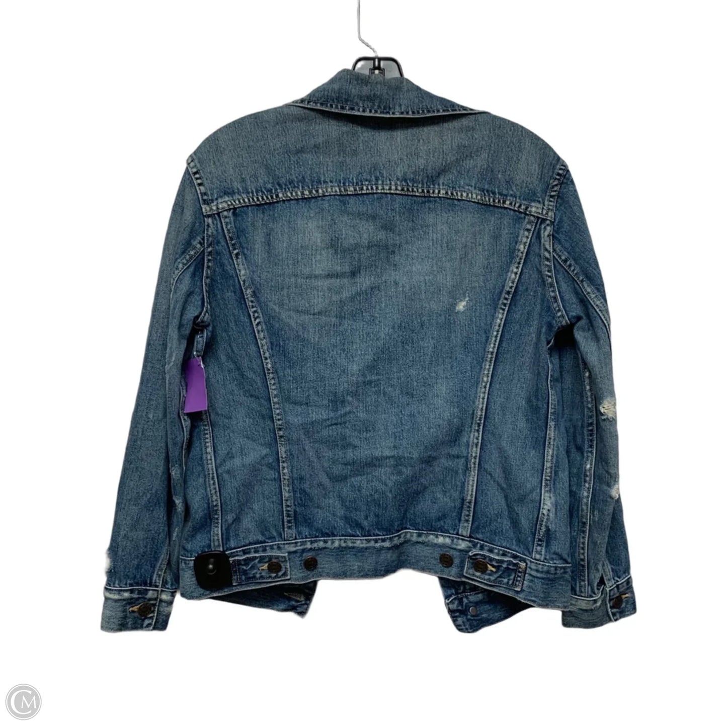 Jacket Denim By Able In Blue Denim, Size: Xs