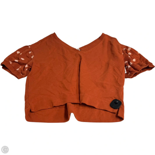 Top Short Sleeve By Daily Practice By Anthropologie In Orange, Size: M