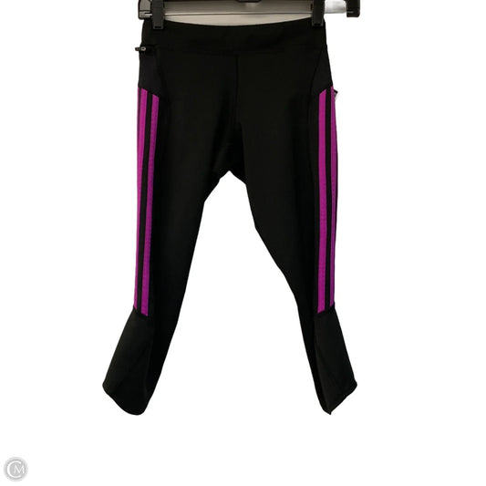 Athletic Leggings Capris By Adidas In Black, Size: S