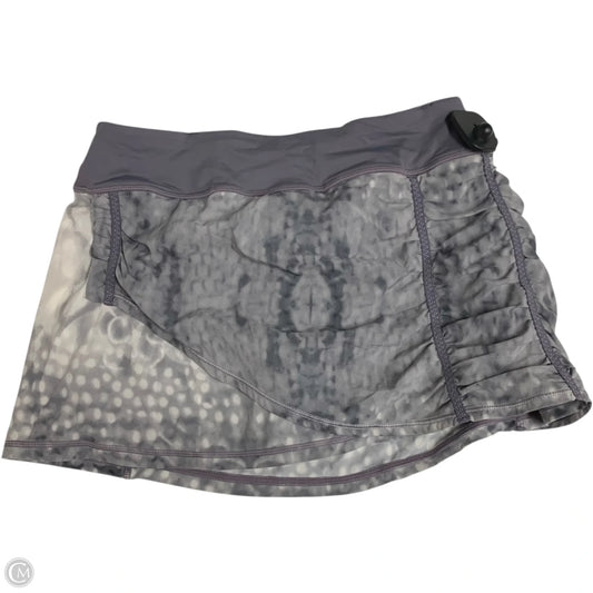 Athletic Skort By Lululemon In Grey, Size: S